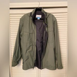 Columbia Sportswear Mens Dr. Downpour Rain Jacket Green size Medium